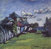 Vasily Kandinsky Suburbs of Moscow oil painting